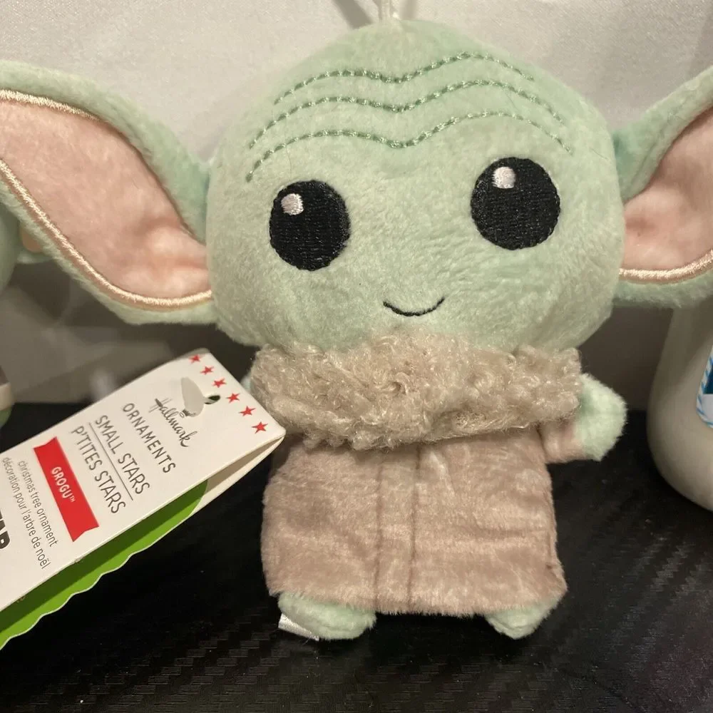 Hallmark Star Wars Mandalorian Grogu Baby Yoda Christmas Tree Ornaments 2023‎ X2